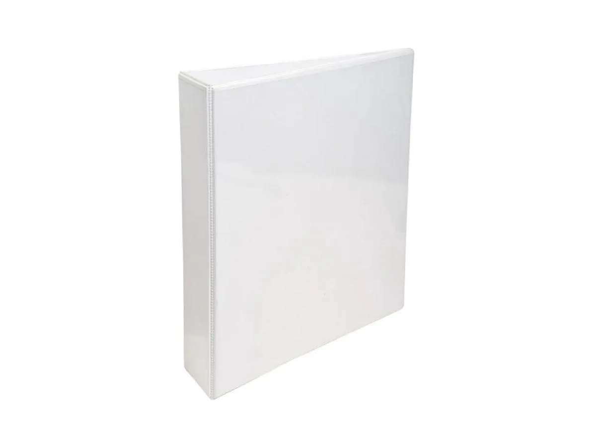 Alpha Presentation Binder 4 Rings A4, 63mm Spine, White (407)