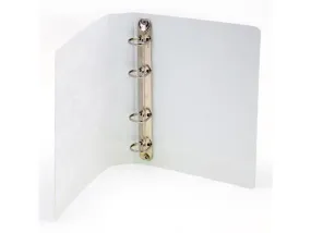 Alpha Presentation Binder 4 Rings A4, 63mm Spine, White (407)