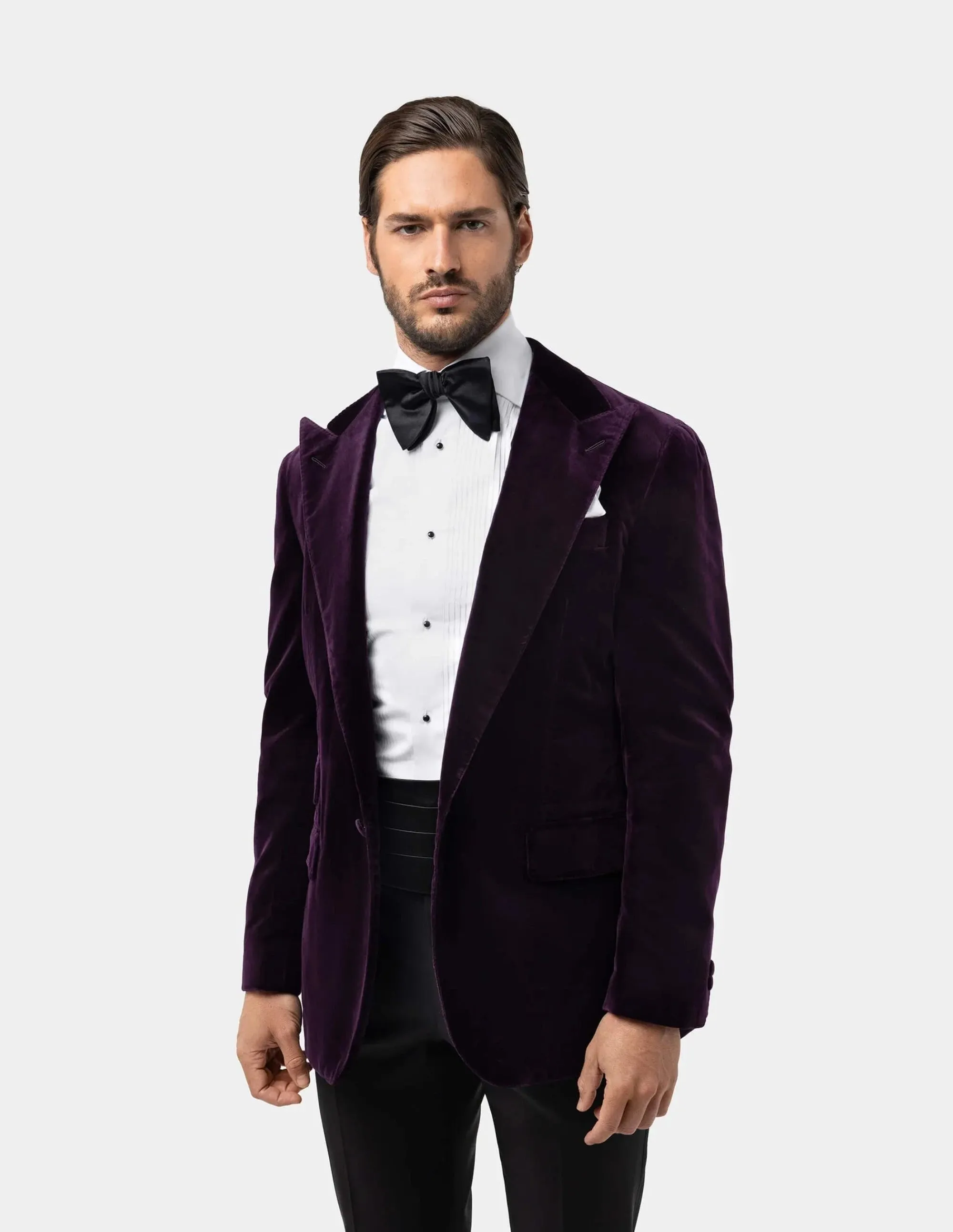 Black Large Silk Bow Tie