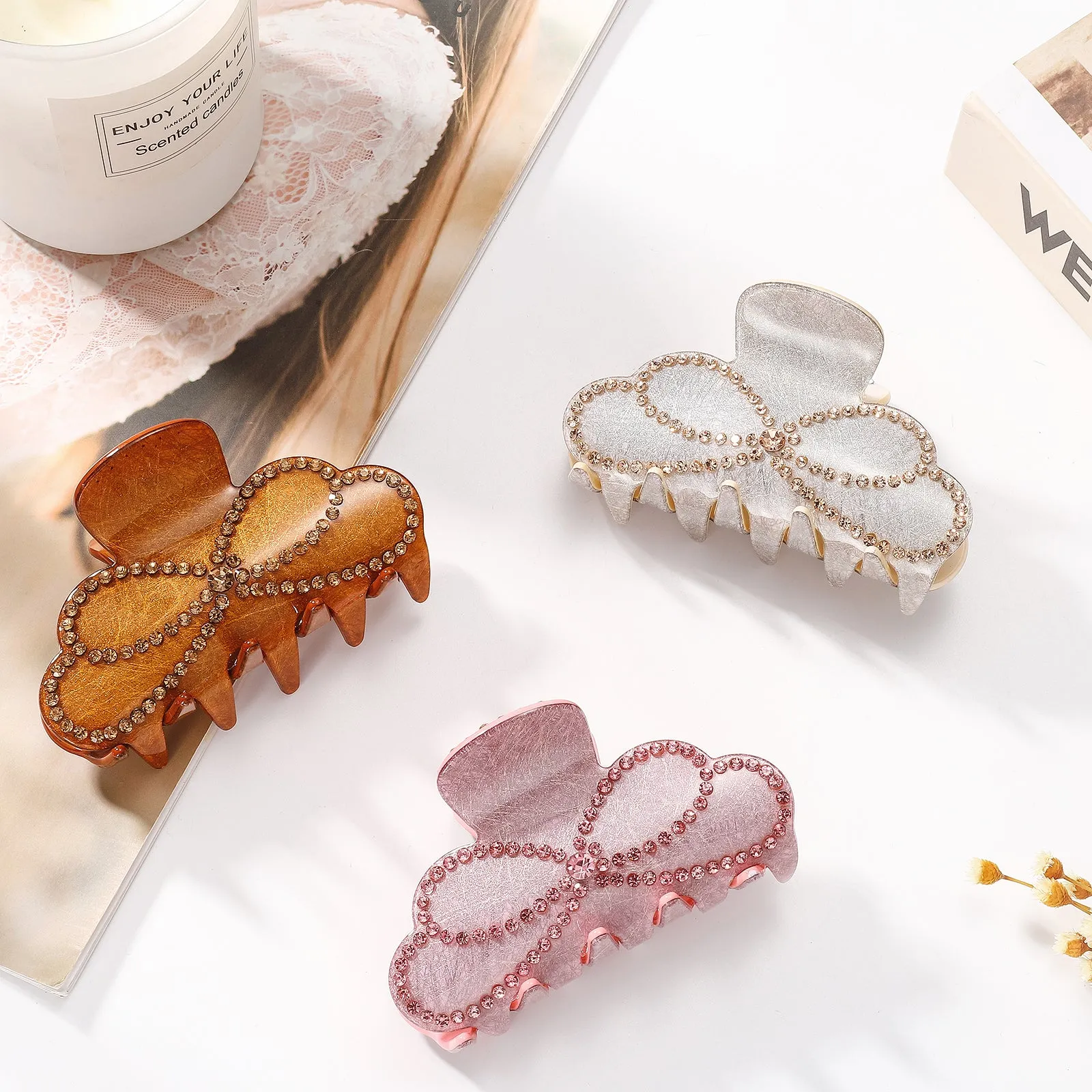 Bow Tie Claw Clips