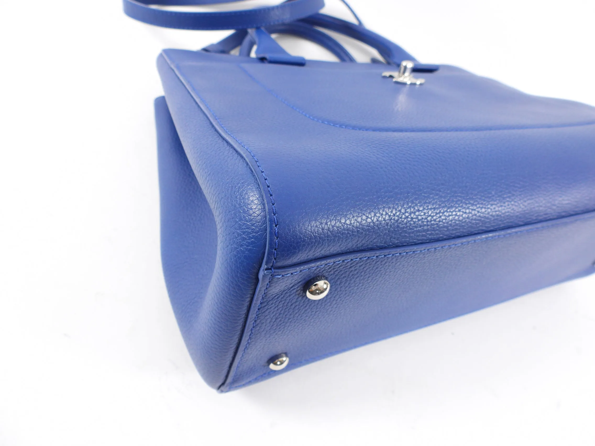 Chanel Blue Small Neo Executive Tote Two Way Bag
