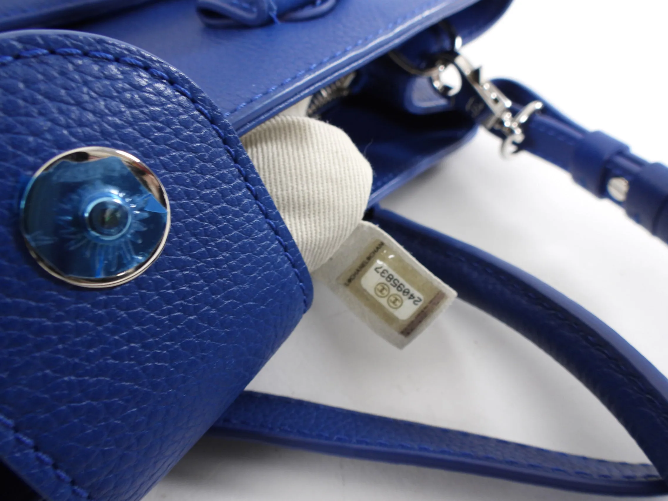 Chanel Blue Small Neo Executive Tote Two Way Bag