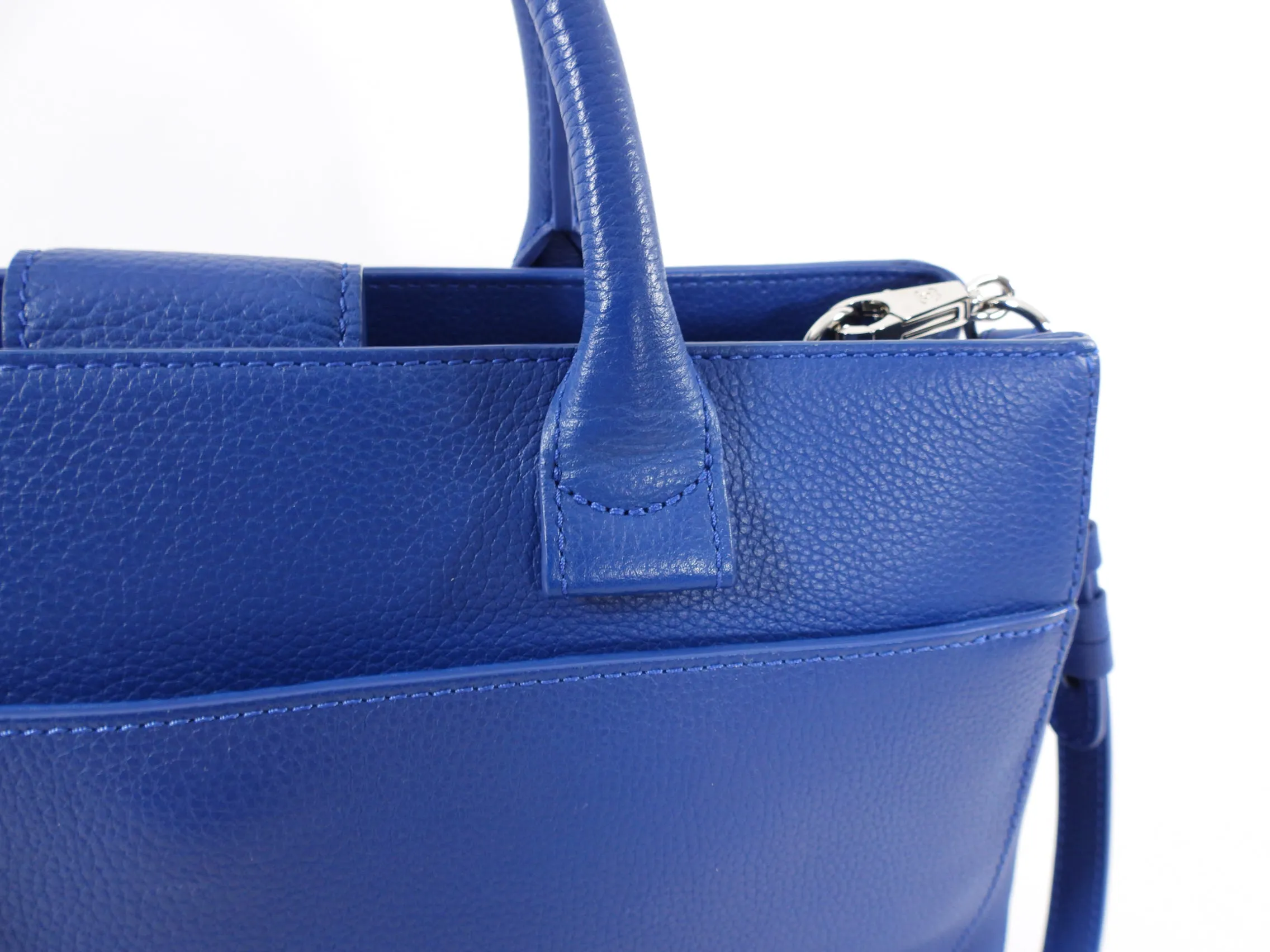 Chanel Blue Small Neo Executive Tote Two Way Bag