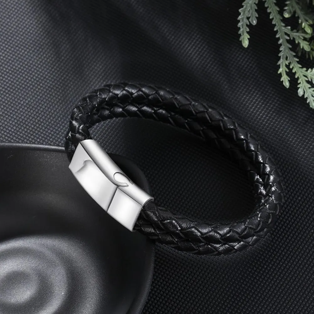 Double Layer Braided Rope Bracelets for Men