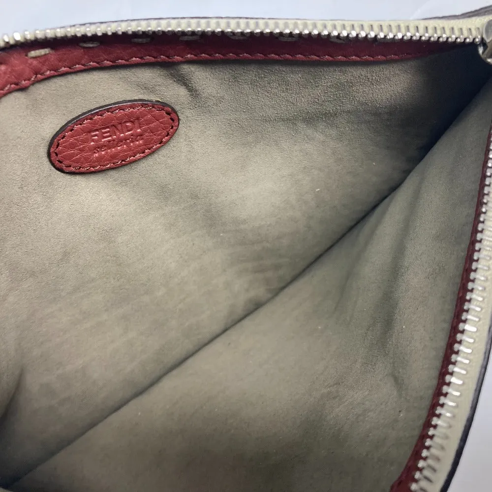FENDI Business bag leather Brown Handbag Celeria mens Used