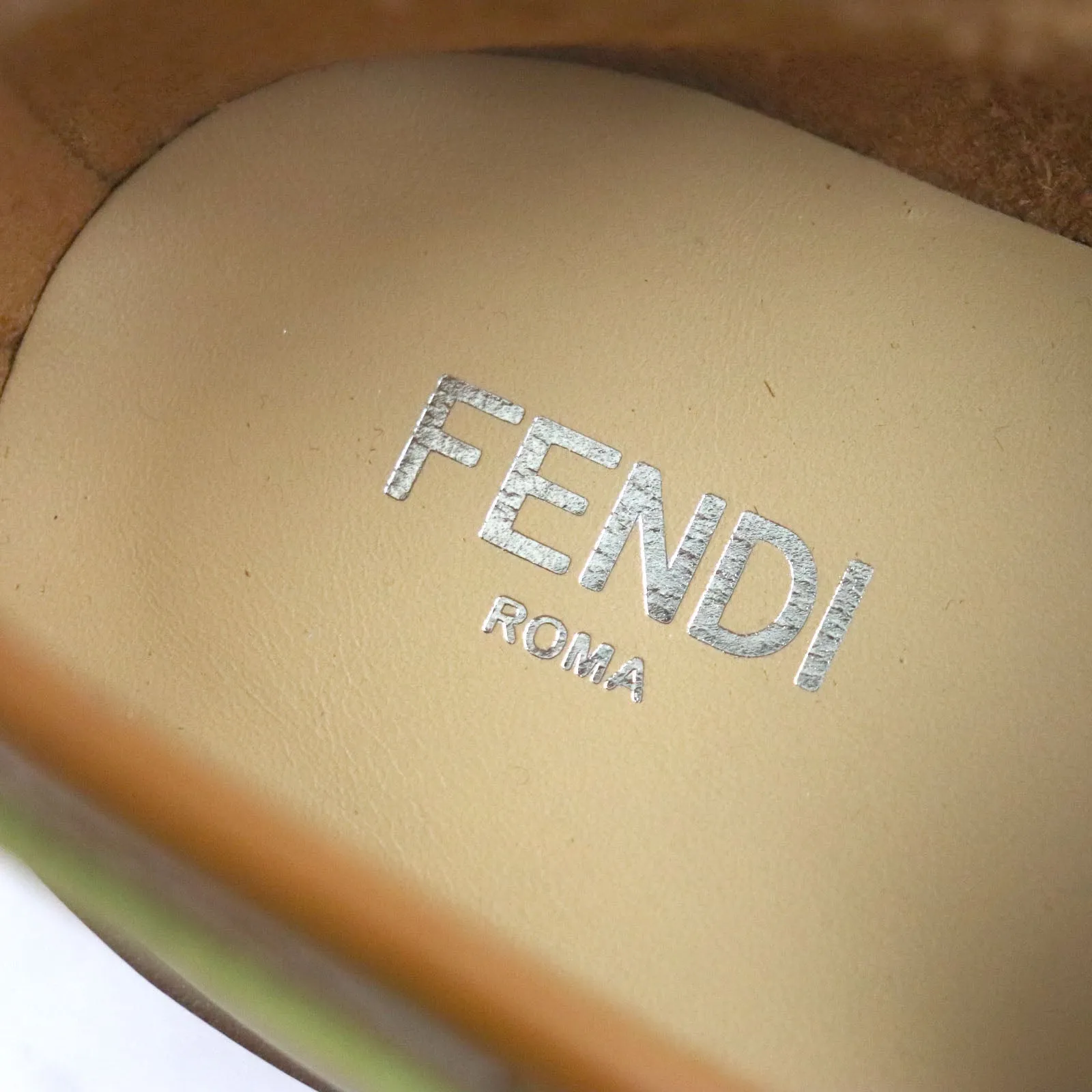 FENDI Deck shoes 7D1407 leather Brown 5