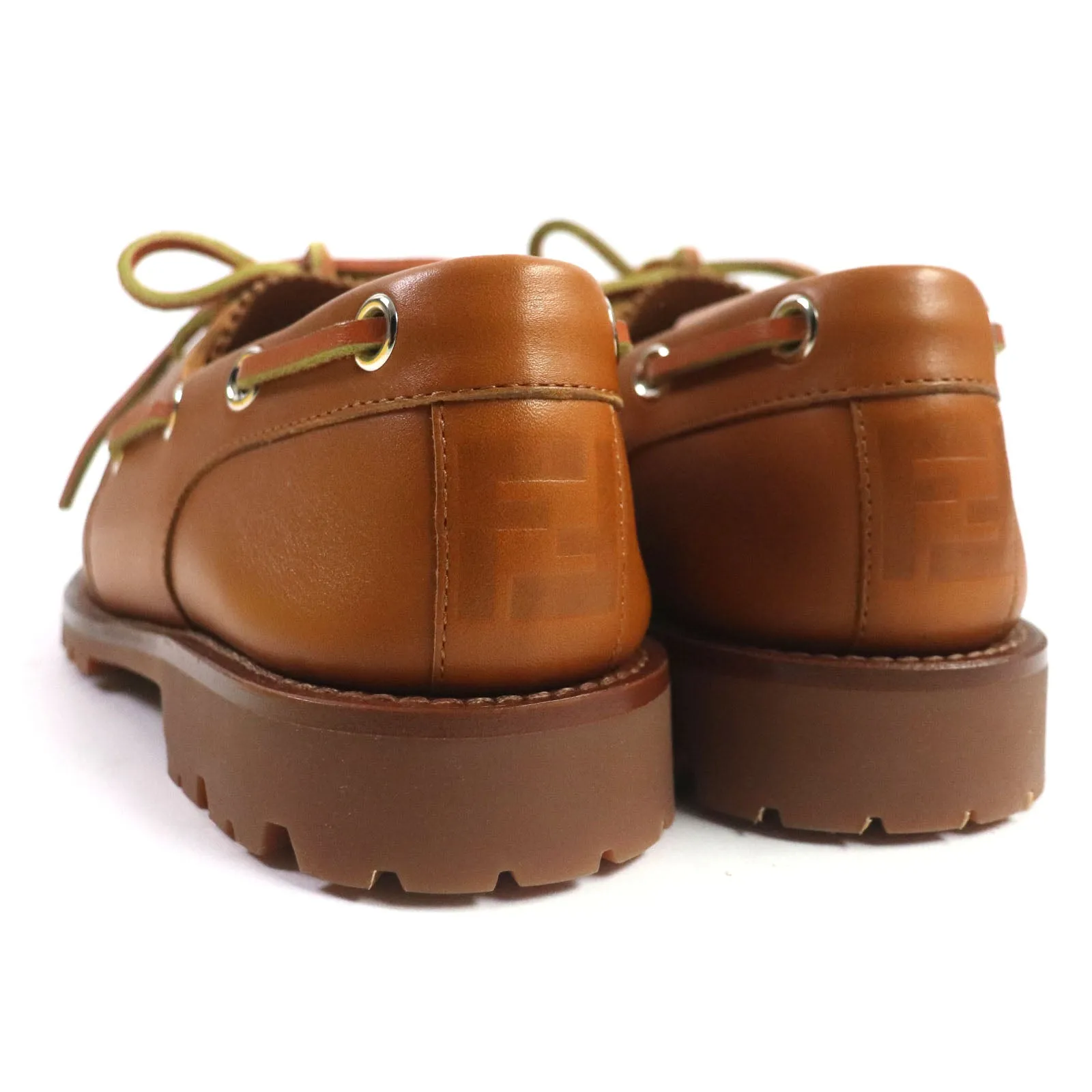 FENDI Deck shoes 7D1407 leather Brown 5