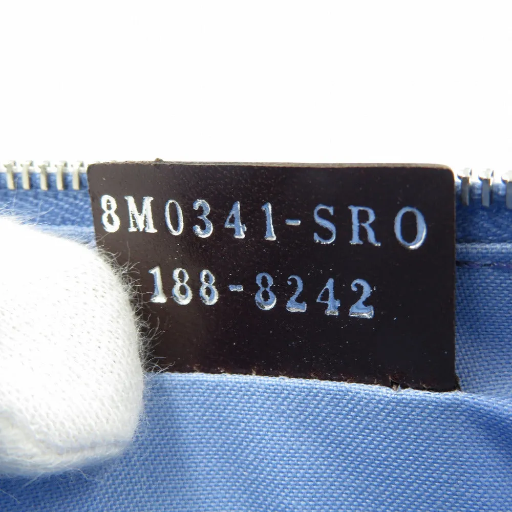 FENDI Pouch 8M0341 leather blue Multi studs Women Used