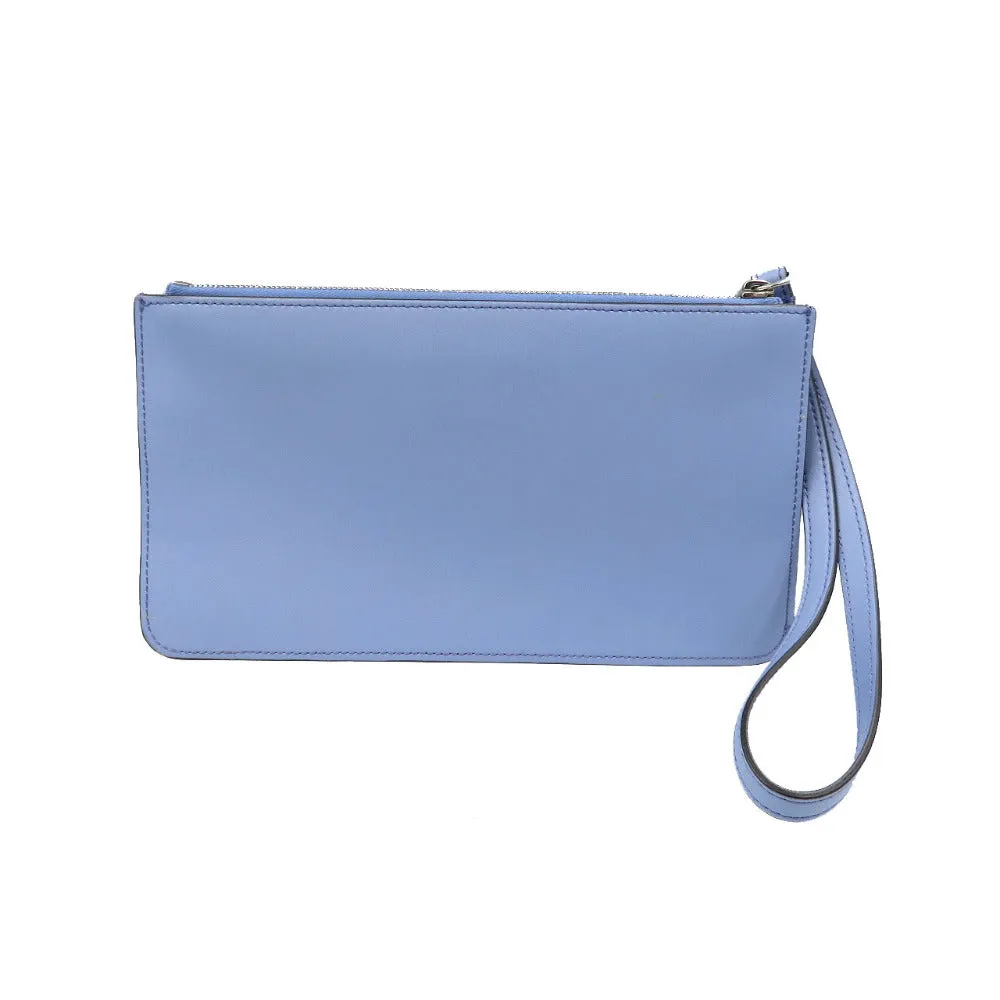 FENDI Pouch 8M0341 leather blue Multi studs Women Used