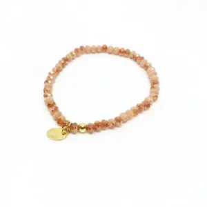 Honey Flakes Crystal Elastic Bracelet