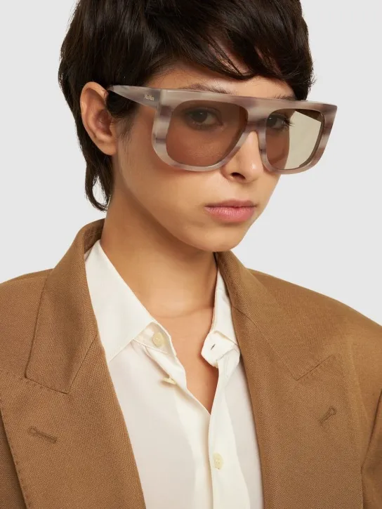 Max Mara   Eileen squared acetate sunglasses 