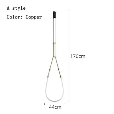 Nordic Ltalian Designer Living Room Lobby Lamps Simple Modern Bedroom Hotel Restaurant Lighting Linear Creative Chandelier