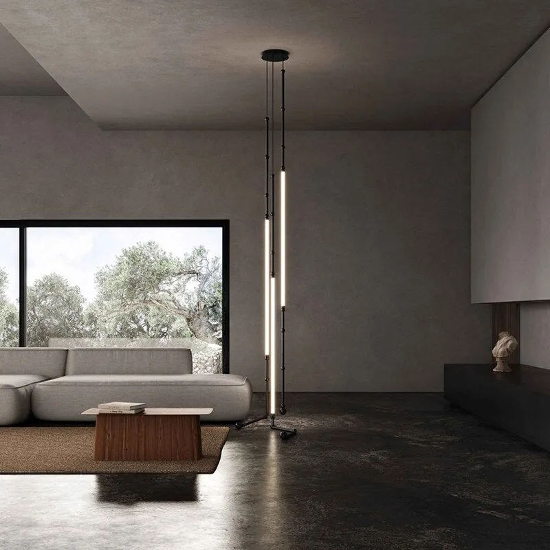 Nordic Ltalian Designer Living Room Lobby Lamps Simple Modern Bedroom Hotel Restaurant Lighting Linear Creative Chandelier