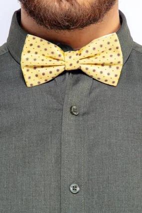 POLKA FLOWER MEN'S BOW TIE