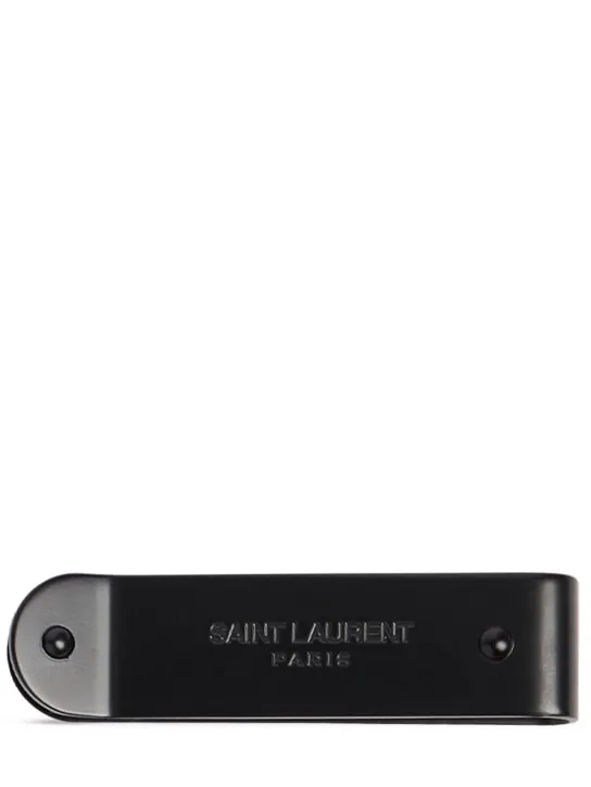 Saint Laurent   Logo metal money clip 