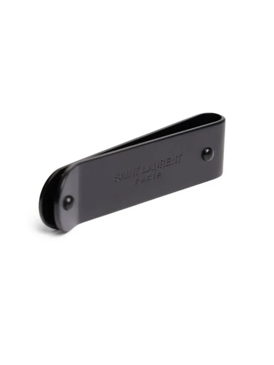 Saint Laurent   Logo metal money clip 