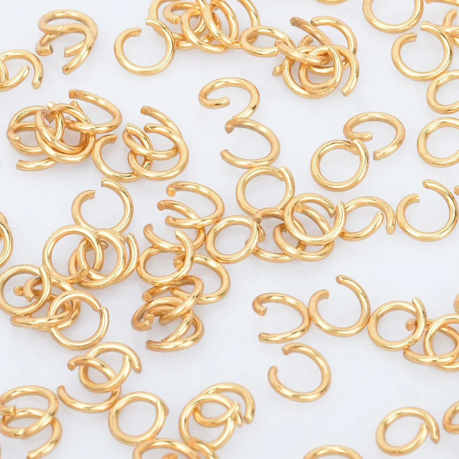 Stainless Steel Open Jump Rings 3/3.5/4/5/6mm Split Rings 0.6mm Thick Jump Rings Findings For Jewellery Making 500pcs