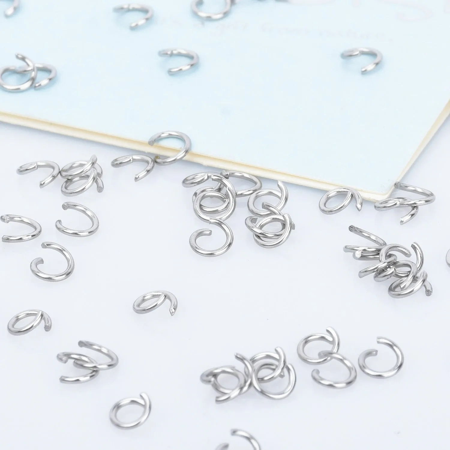 Stainless Steel Open Jump Rings 3/3.5/4/5/6mm Split Rings 0.6mm Thick Jump Rings Findings For Jewellery Making 500pcs