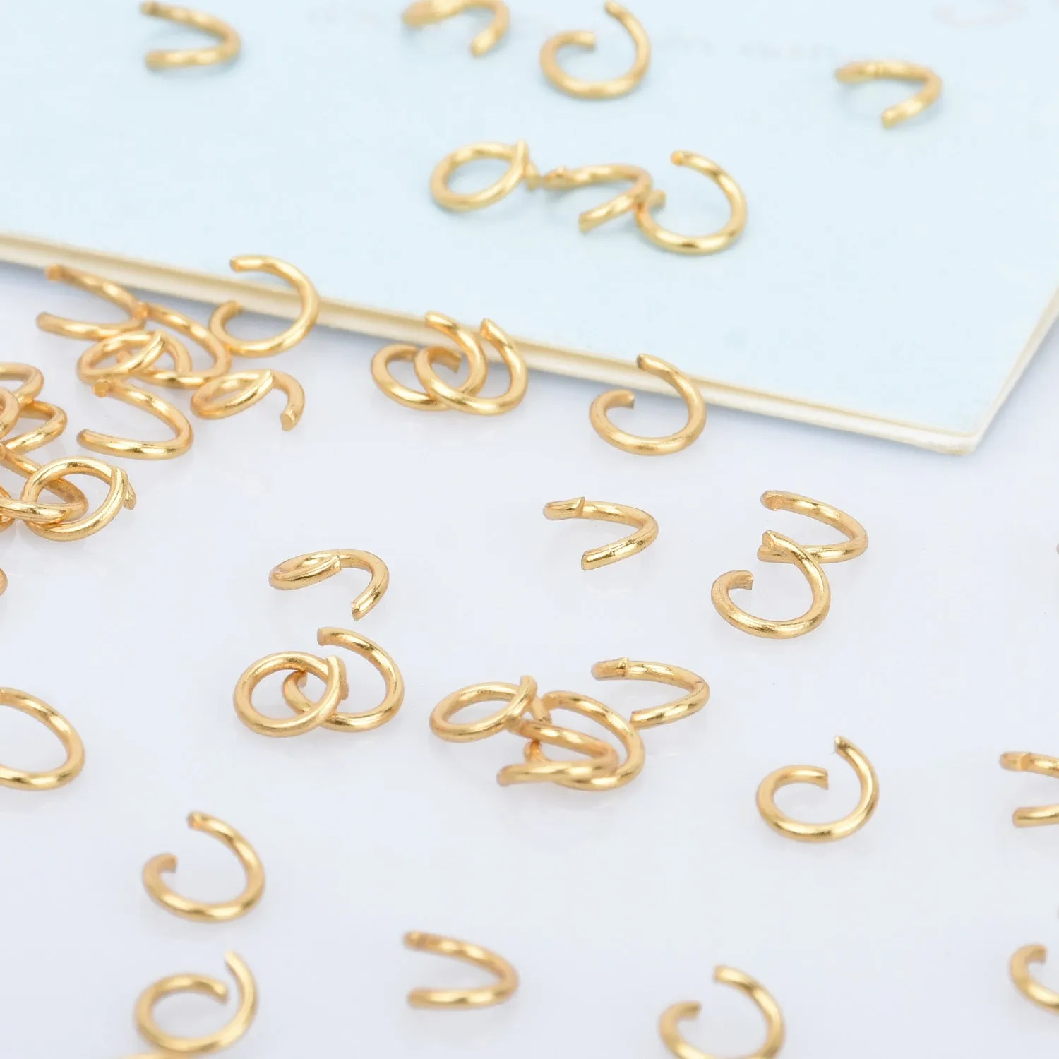 Stainless Steel Open Jump Rings 3/3.5/4/5/6mm Split Rings 0.6mm Thick Jump Rings Findings For Jewellery Making 500pcs