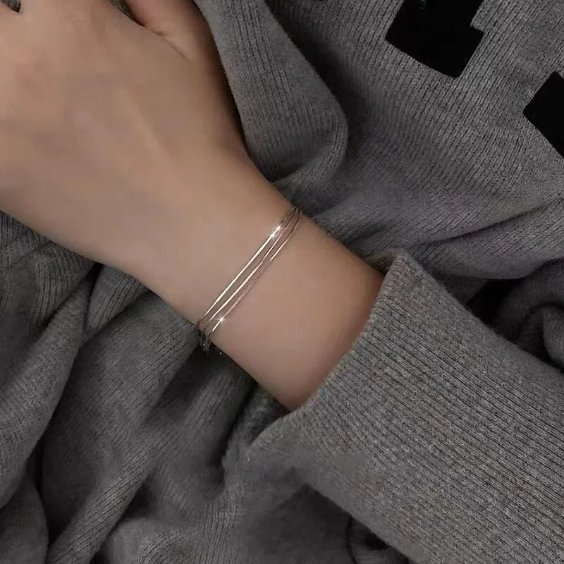 Sterling Silver Blade Bracelet